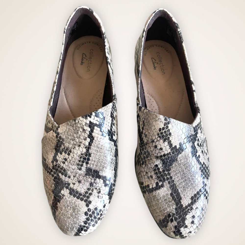 Clark's Collection Juliet Snakeskin Palm flats - 6